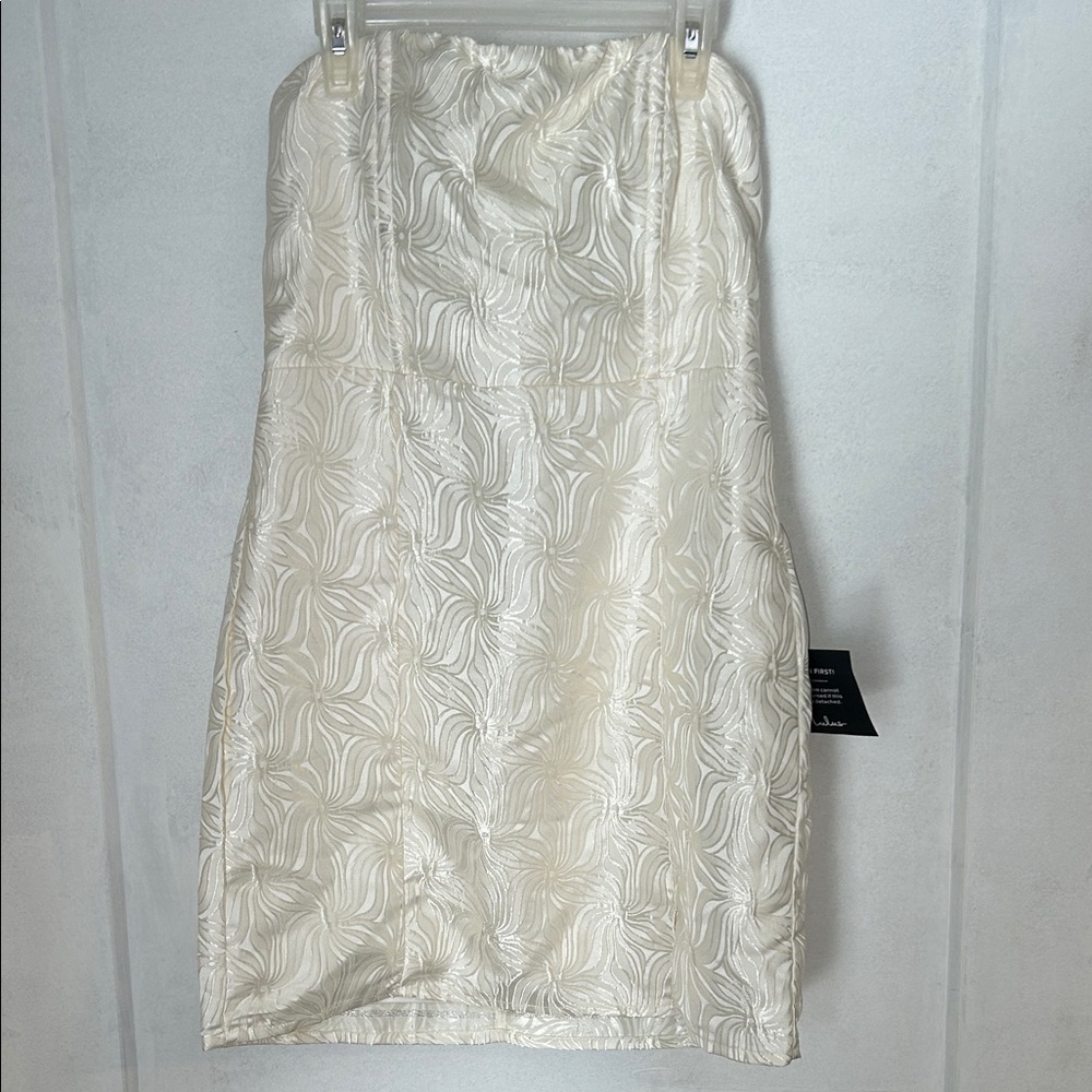 Lulu's Cream Mini Dress